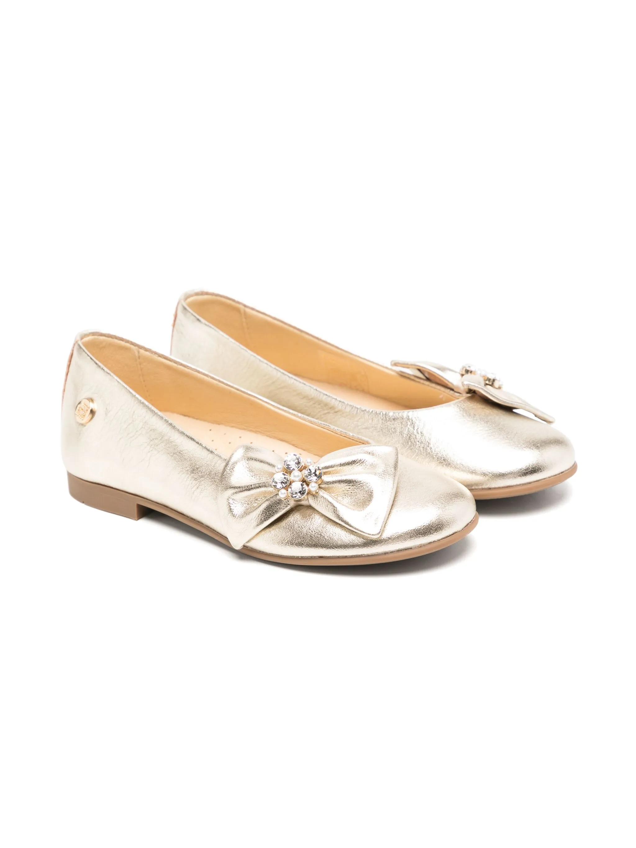 

Балетки с бантами Andanines, золотистый