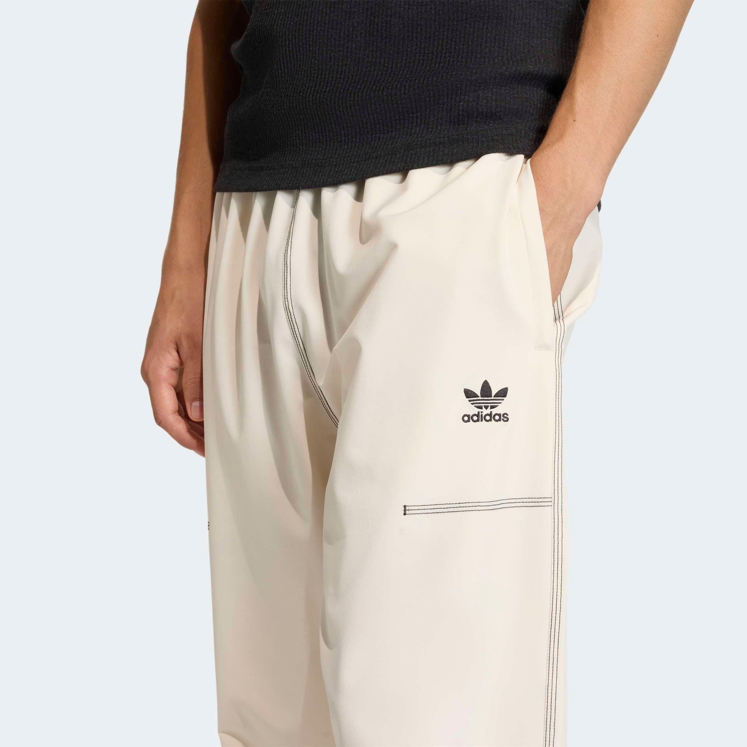 Adidas Originals Штаны свободного кроя в цвете Cream — фото 3