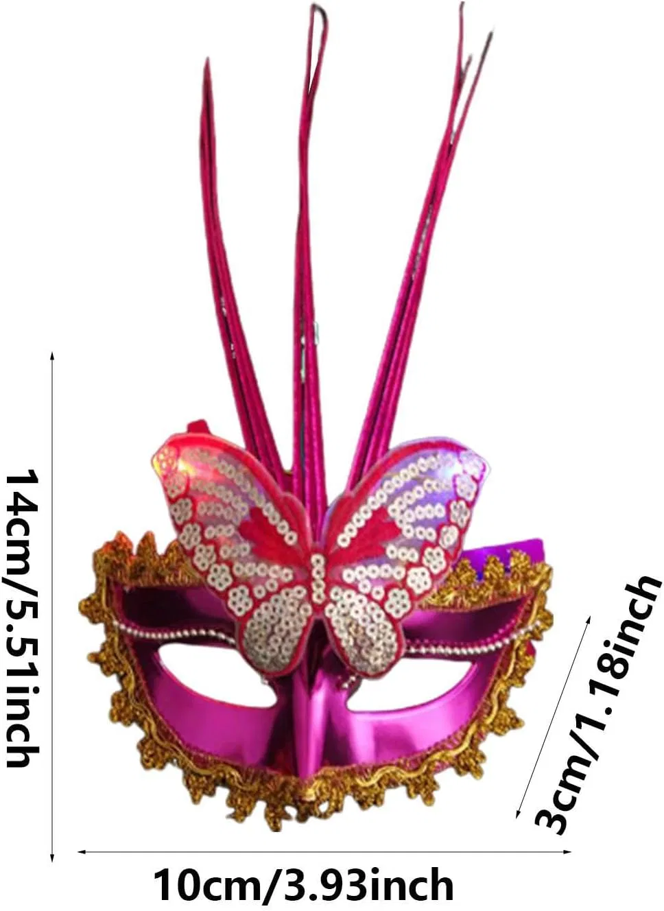 Маска для лица Zorza — Butterfly Lady с блестками, , разноцветная, 100 г — фото 4