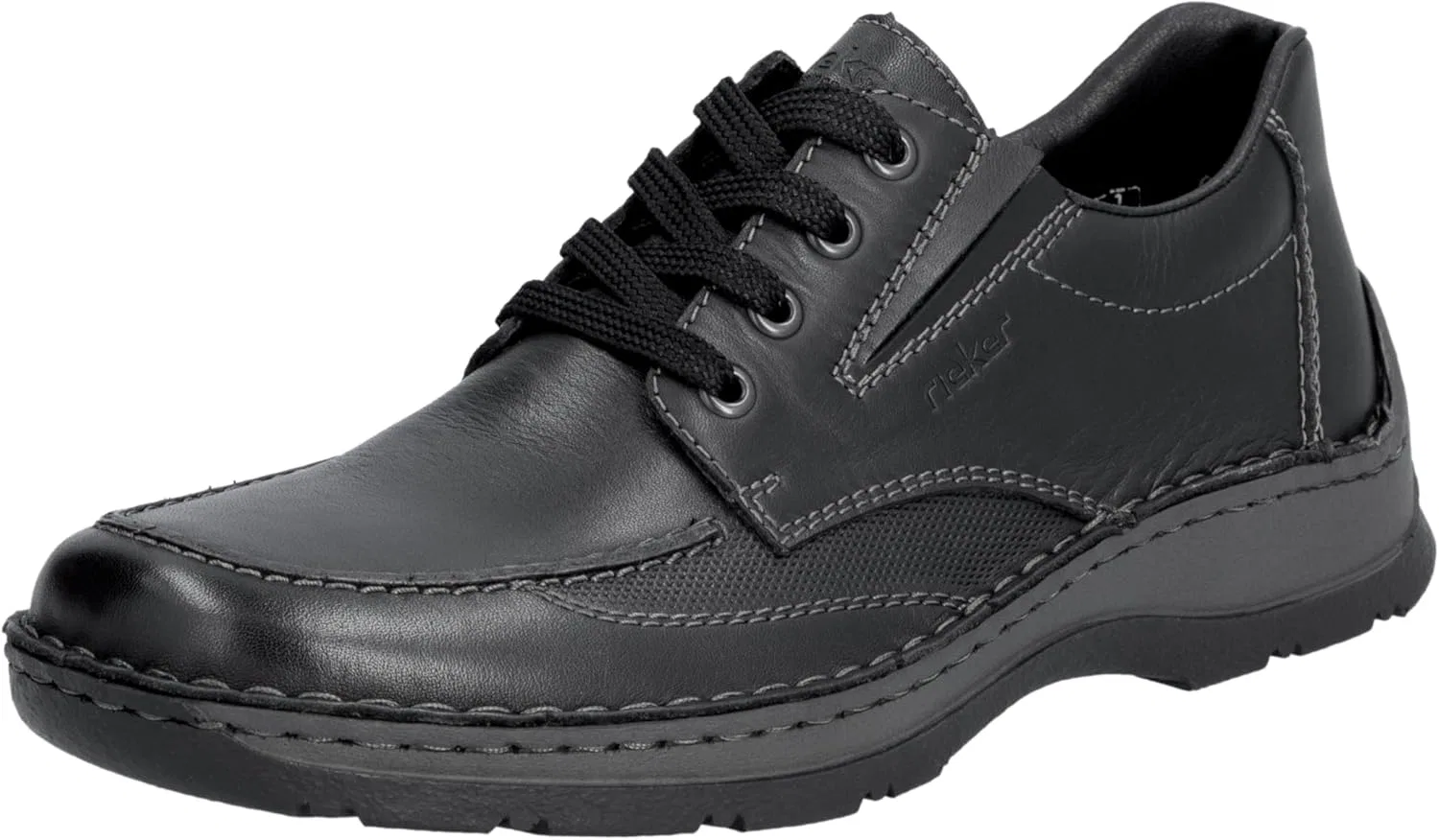 Мужские туфли Rieker 05315 на шнуровке, Black 00