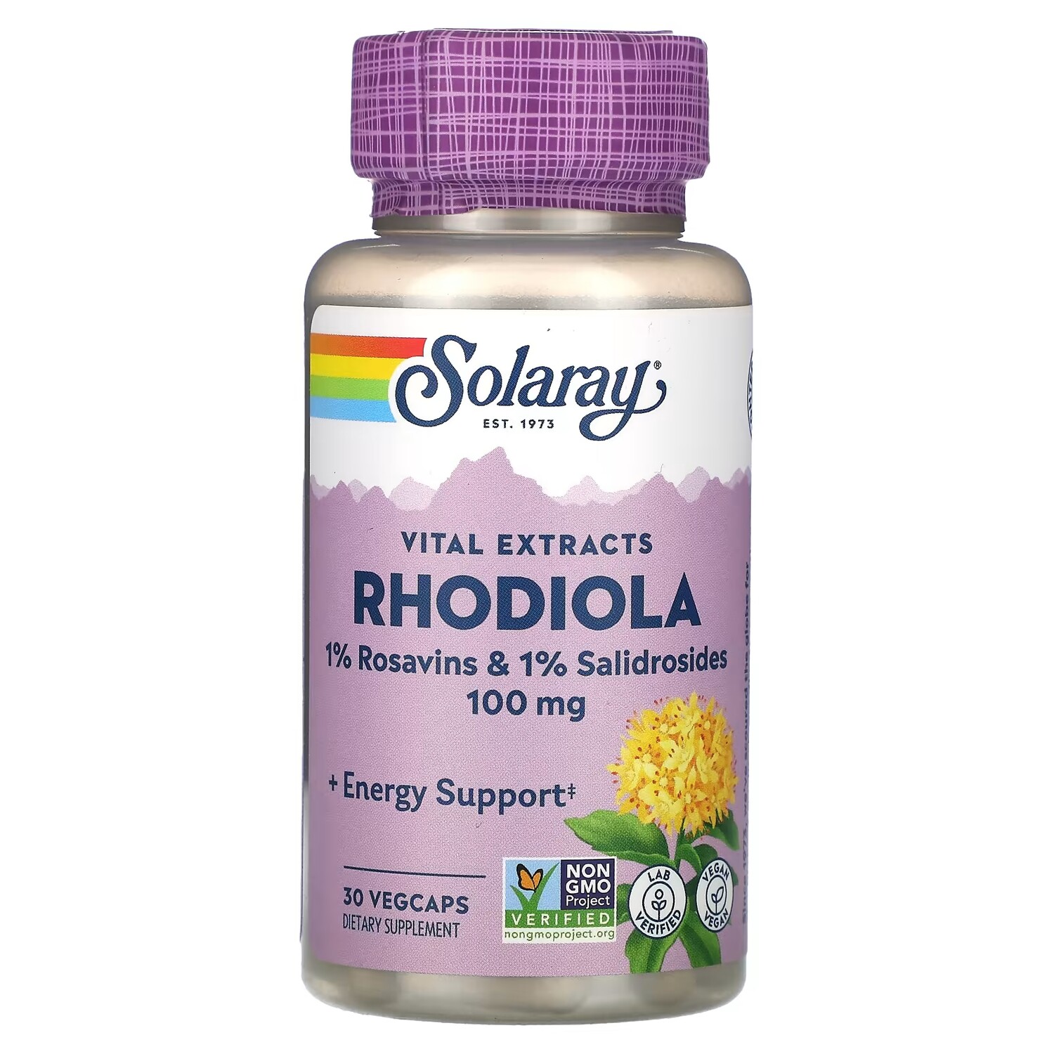 

Solaray Vital Extracts Rhodiola 100 мг 30 растительных капсул