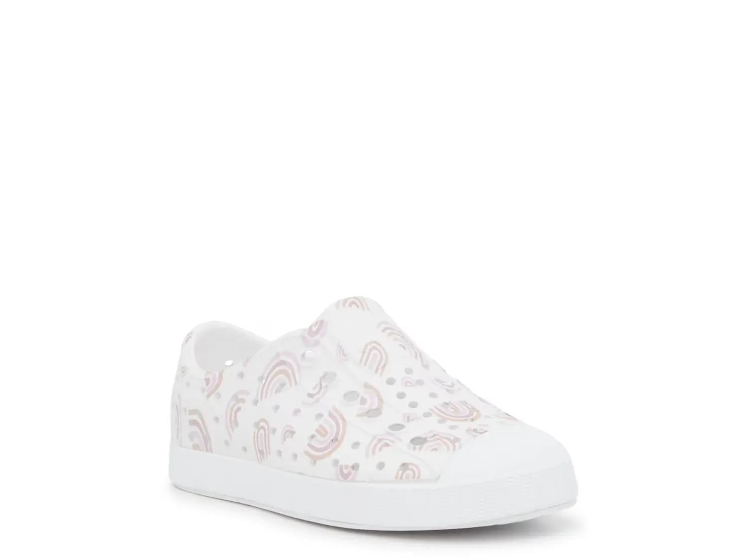 

Слипоны Jefferson - детские Native, White/Lavender/Beige Rainbow Print