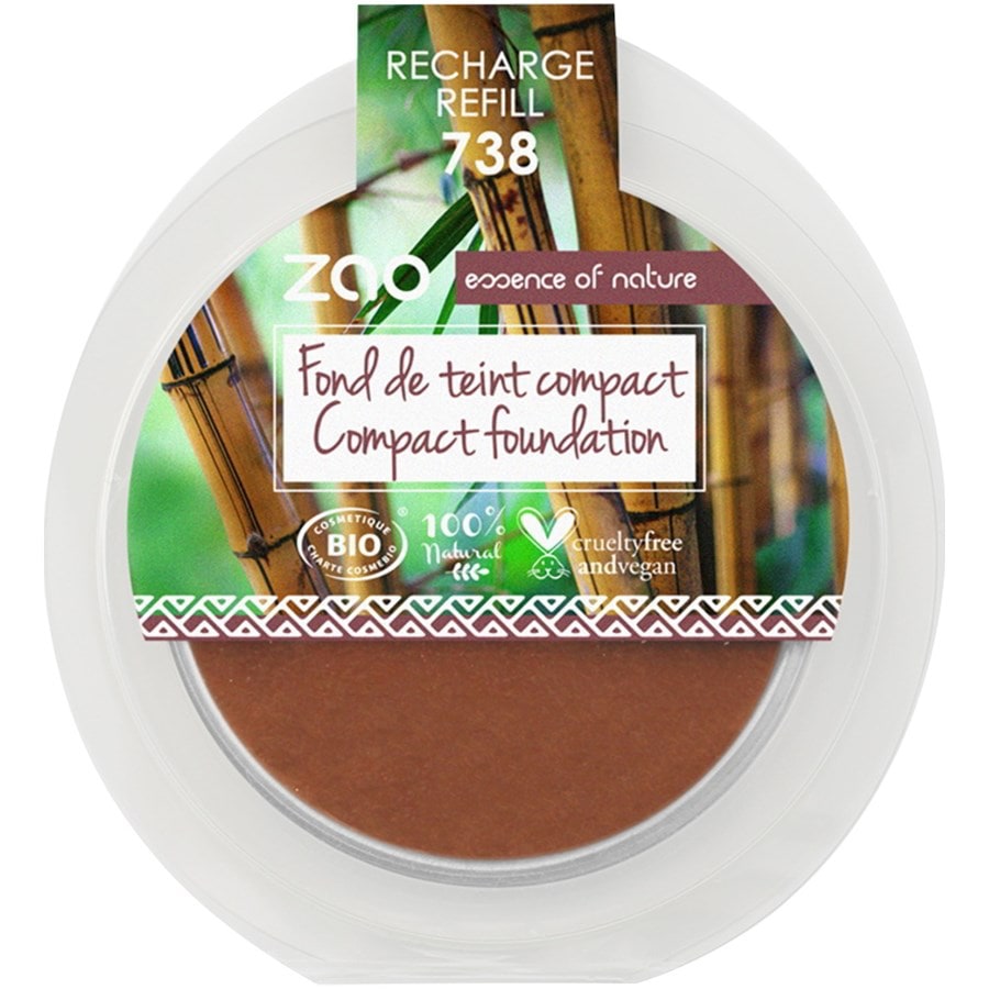 

Тональная основа Zao Refill Compact Foundation, Nr. 738 Hazelnut / 6 g