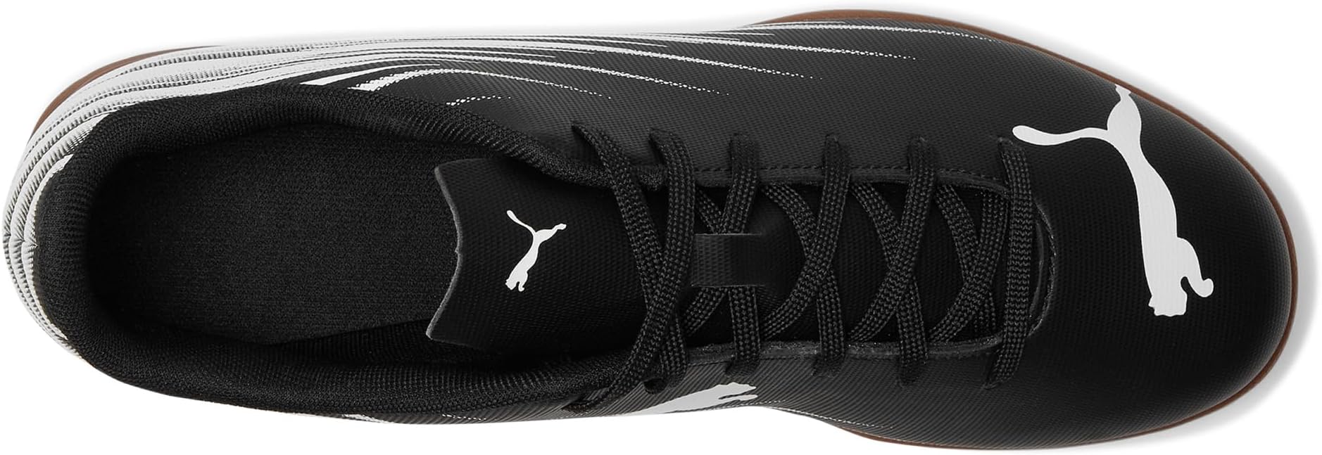Кроссовки PUMA Attacanto Indoor Trainer Soccer Shoes, черный/белый — фото 2