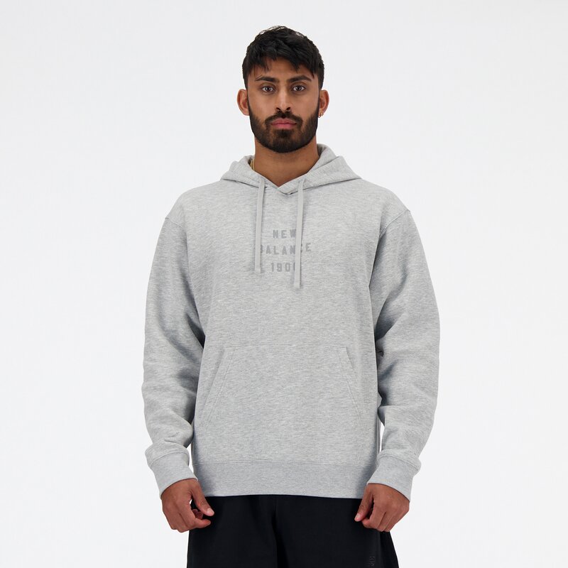 

Толстовка с капюшоном, мужская, стильная толстовка с капюшоном New Balance, цвет athlgrey ag