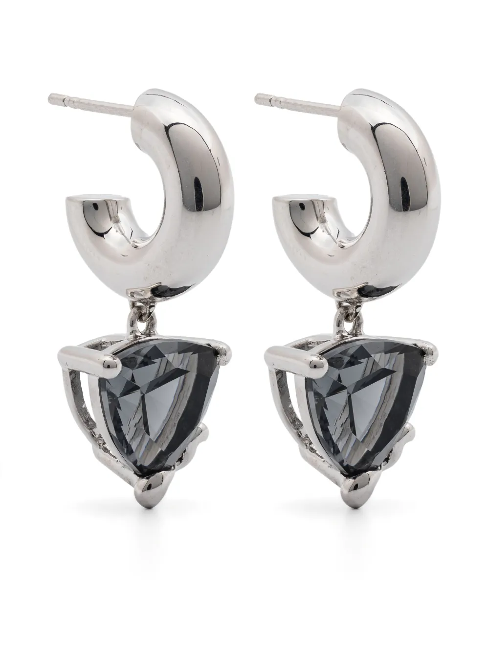 

Серьги-кольца Omotesando Ramune Maria Black, серебяный