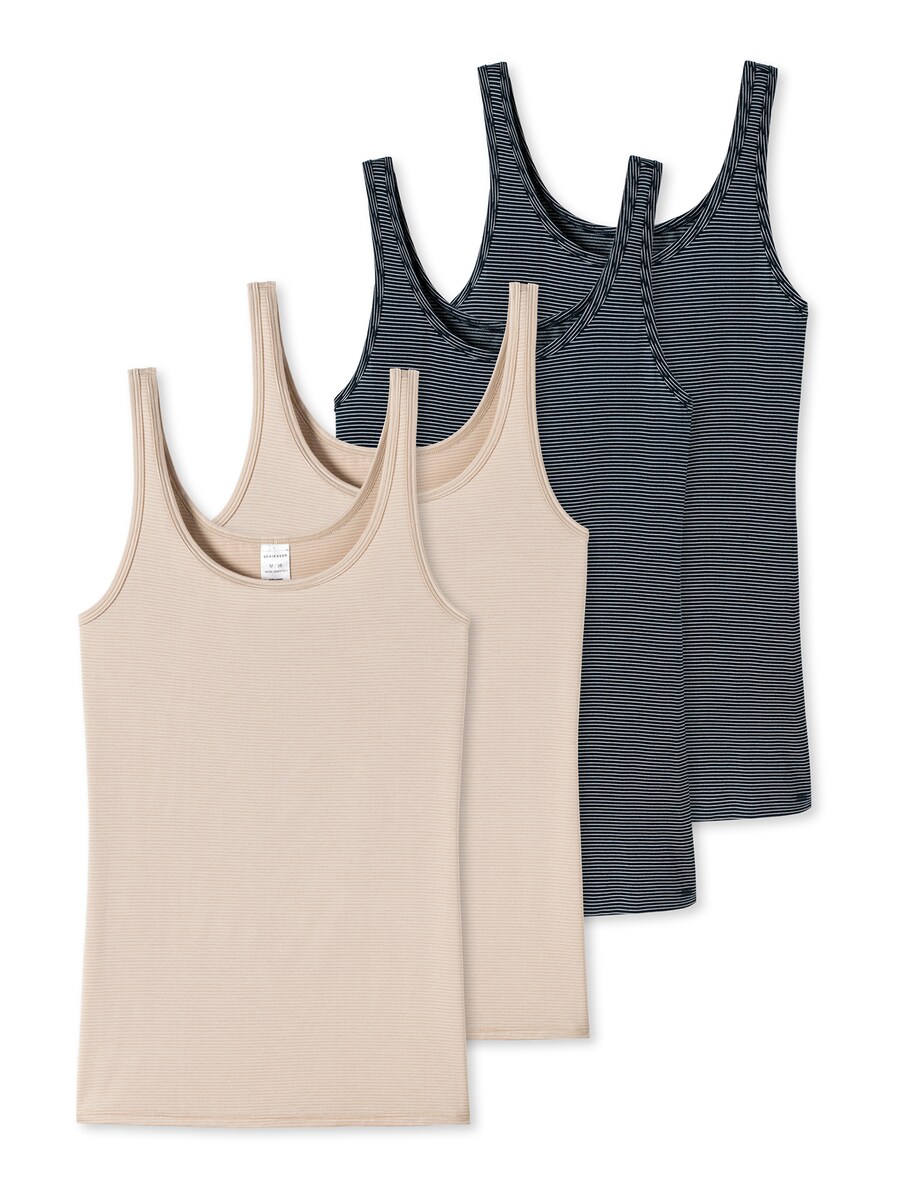 

Майка SCHIESSER Essentials, цвет Beige/Black