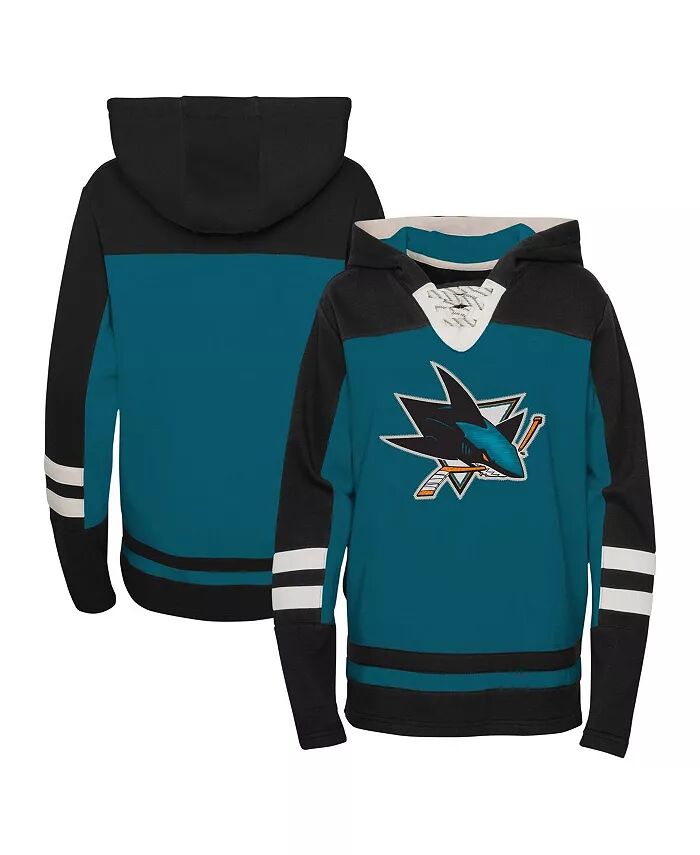 

Толстовка с капюшоном Big Boys Teal San Jose Sharks Ageless Revisited со шнуровкой и V-образным вырезом Outerstuff