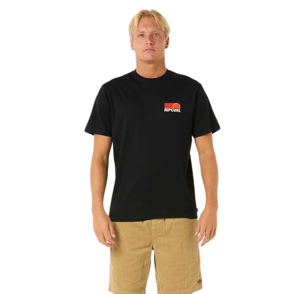 

Футболка с коротким рукавом Rip Curl Surf Revival Stacked, черный