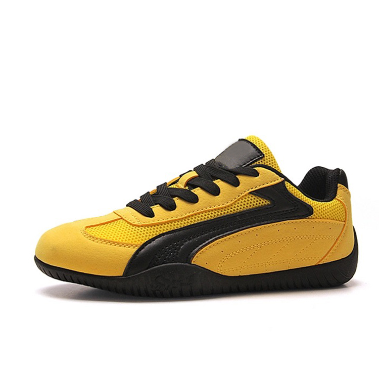 

GULIA Скользостойкие износостойкие низкие повседневные кроссовки унисекс дышащие желто-черные, цвет Breathable Yellow Black