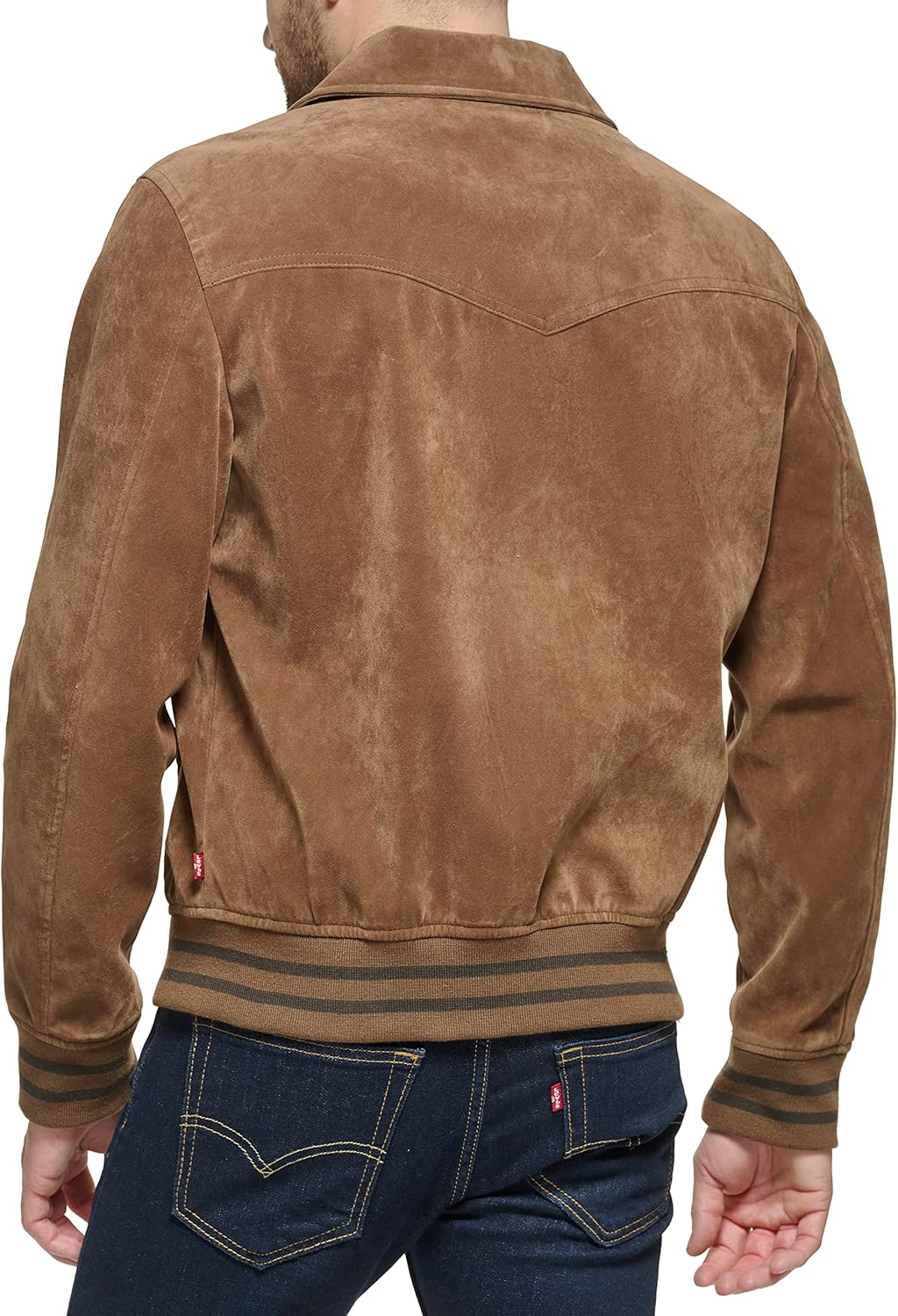 Мужская куртка-бомбер Levi's из искусственной замши для университета Levi's, Cognac — фото 4