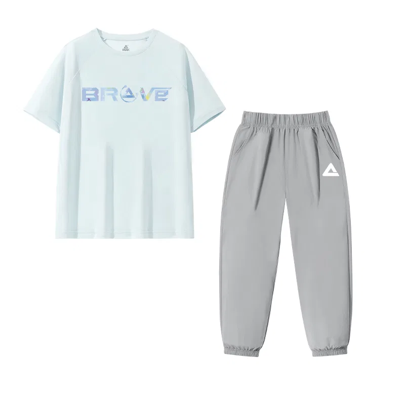 Детский спортивный костюм PEAK Light Blue/PK Blue