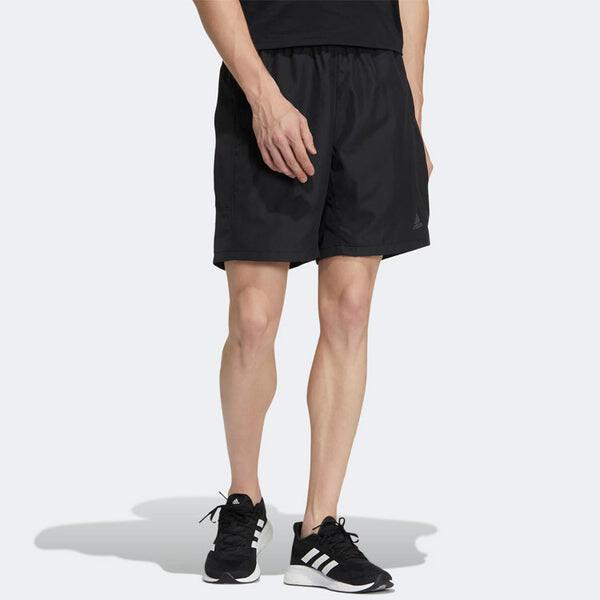 Шорты men's solid color logo printing sports shorts black Adidas, мультиколор — фото 2