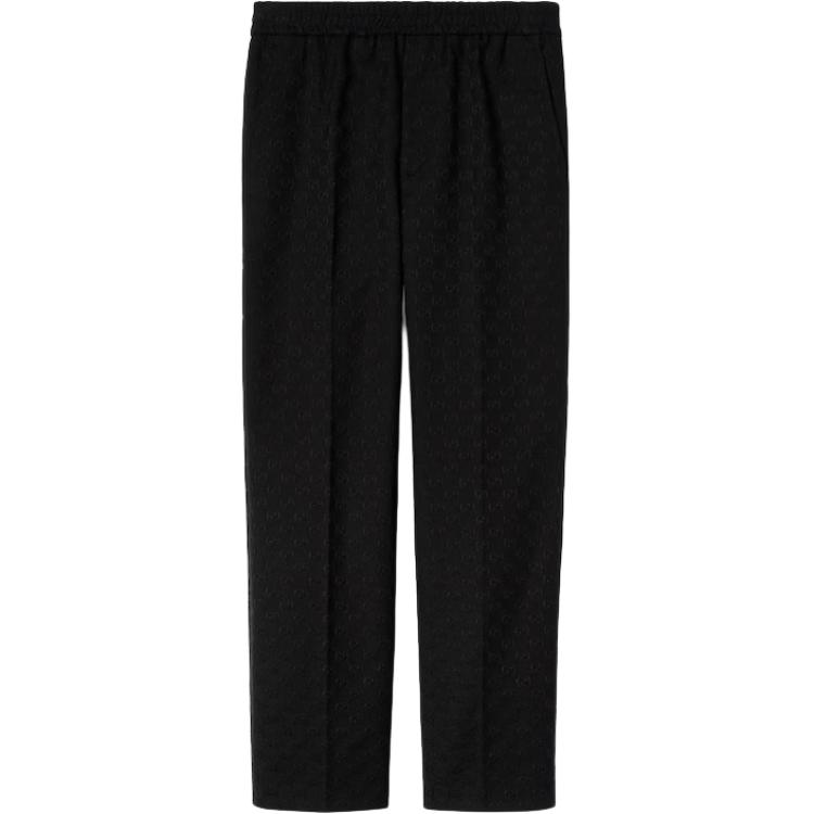 

Хлопковые брюки из смесовой ткани GUCCI, черные