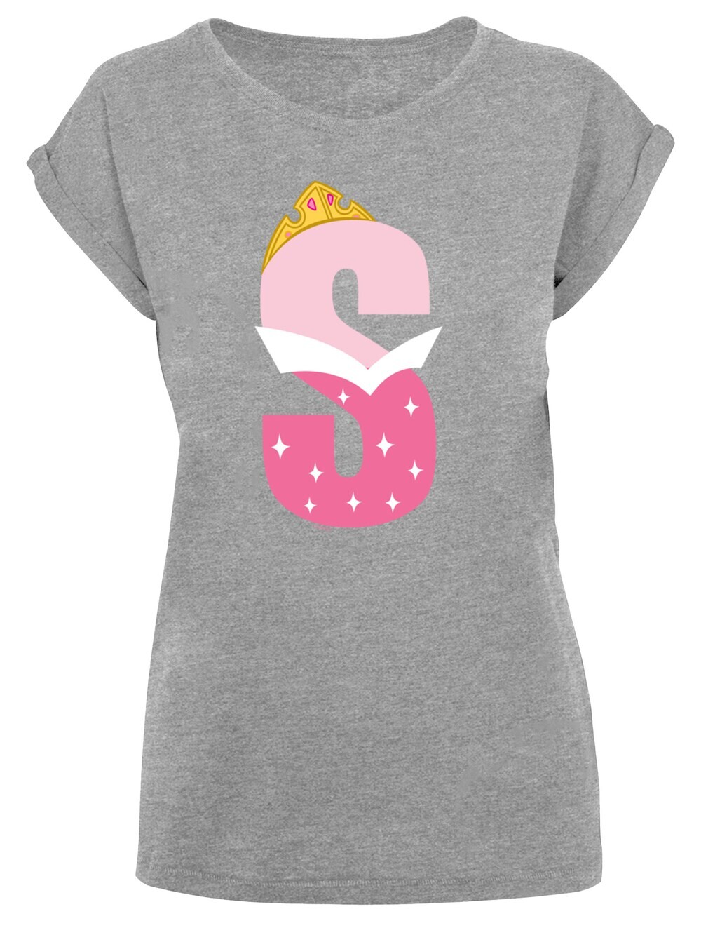 

Рубашка F4Nt4Stic Disney Alphabet S Is For Sleeping Beauty, пестрый серый