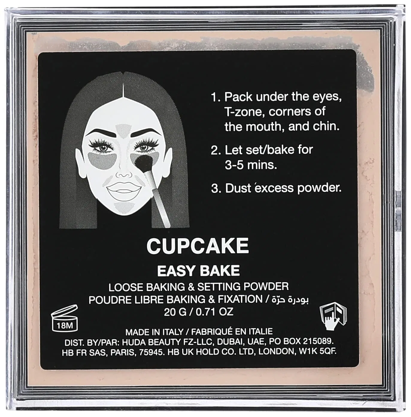 Рассыпчатая фиксирующая пудра «Easy Bake Loose Baking & Setting Powder» от HUDA BEAUTY Huda, Pink — фото 3