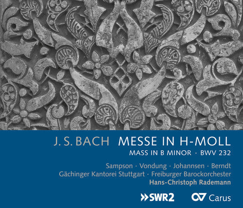 

CD диск Bach, J.S. / Sampson / Gaechingen Chorale Stuttgart: Messe in H-Moll (Mass in B Minor) BWV 232