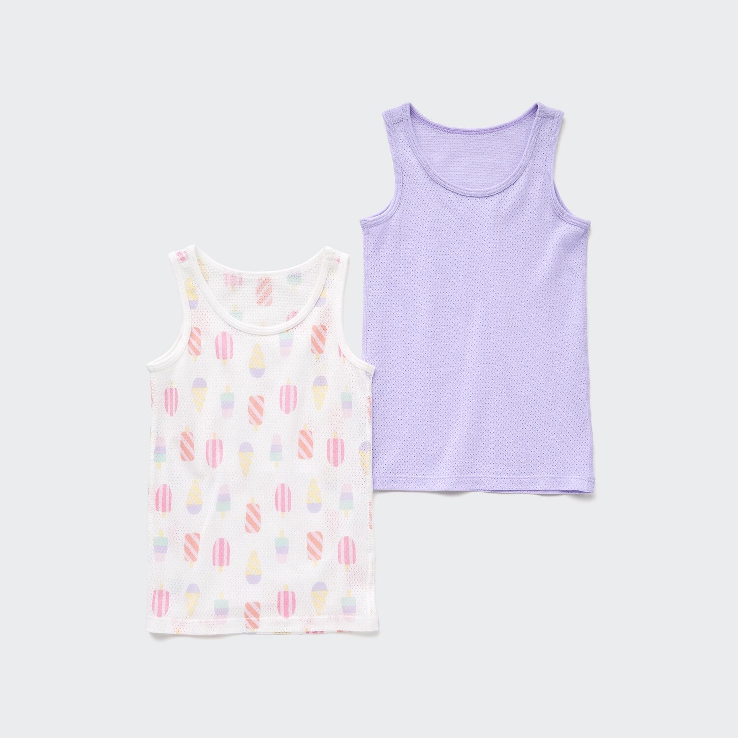 

Майка UNIQLO Joy of Print из хлопка с принтом набор из 2 шт, фиолетовый