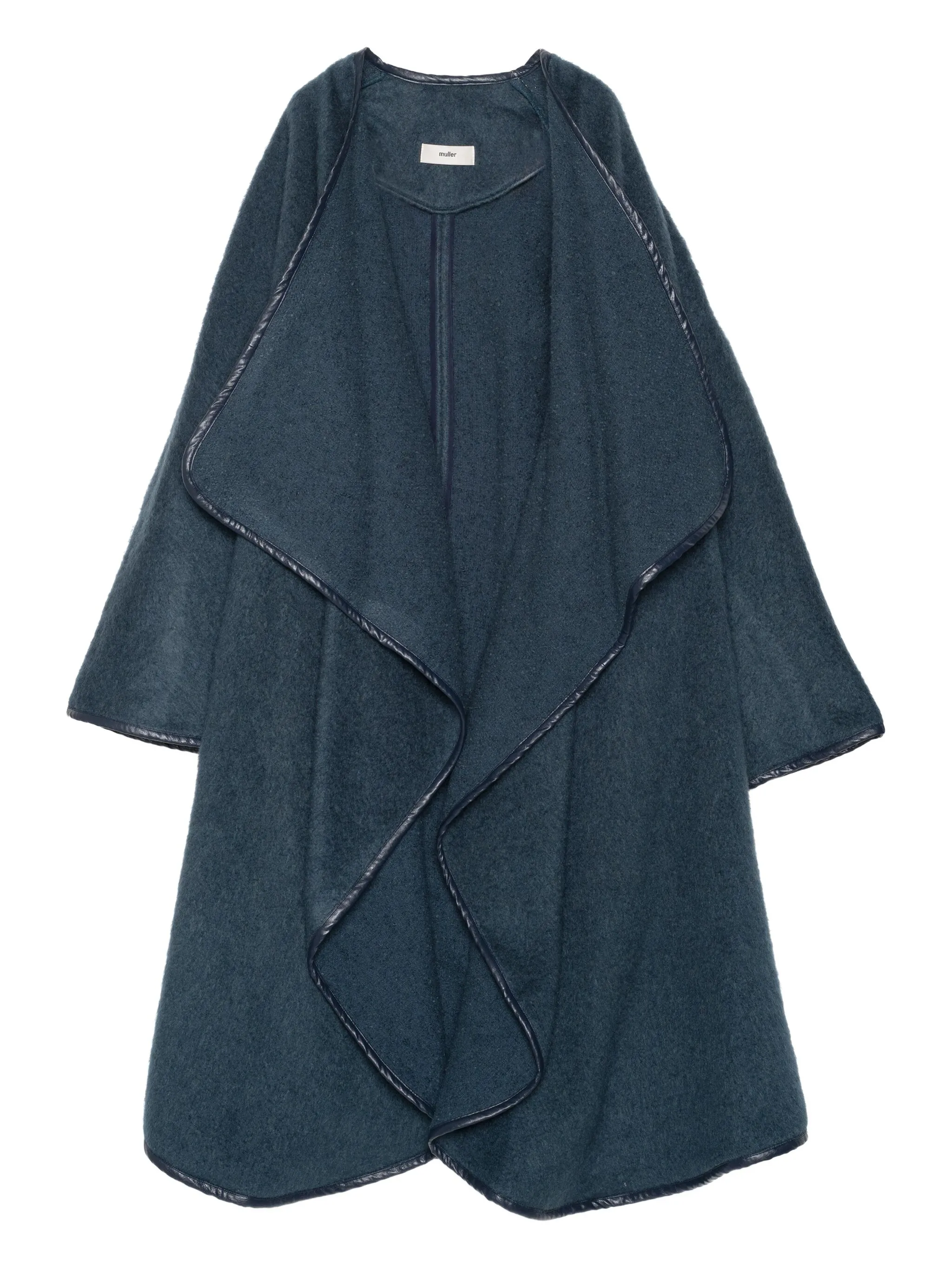 

Пальто с контрастной отделкой Muller Of Yoshiokubo, синий