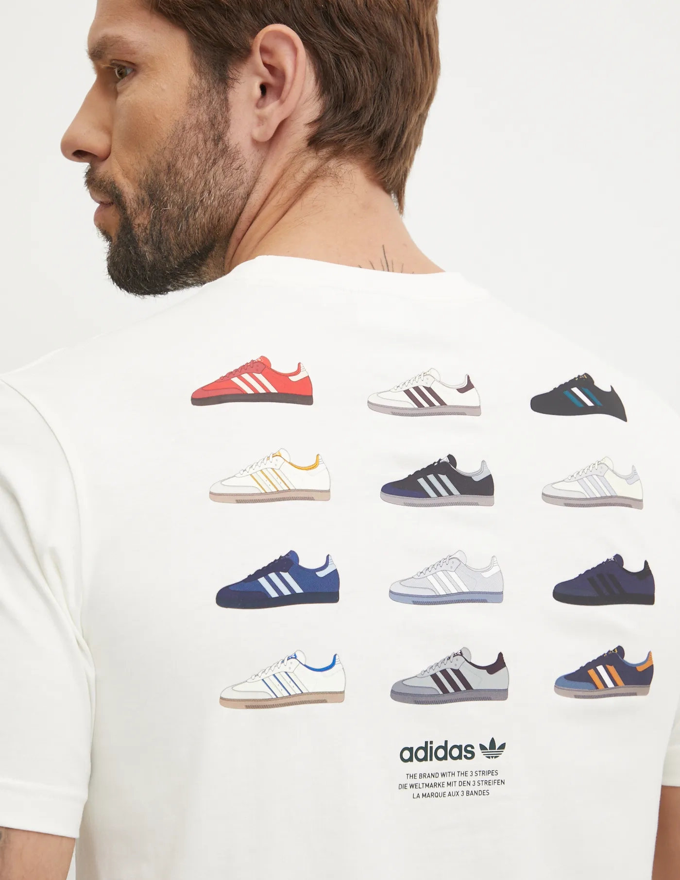 

Хлопковая футболка adidas Originals, бежевый