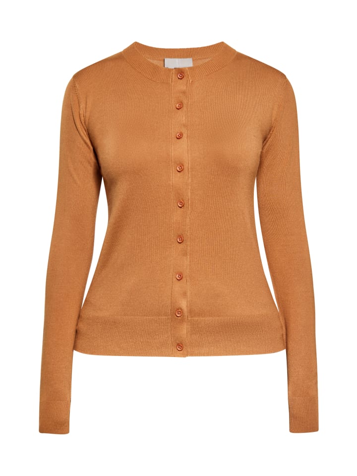 

Женский свитер цвета верблюжьей шерсти DreiMaster Klassik