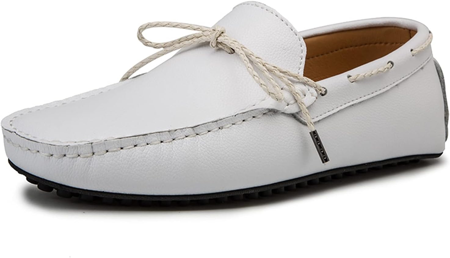 

Мужские кожаные лоферы LITNERMIA, модные деловые туфли, белый