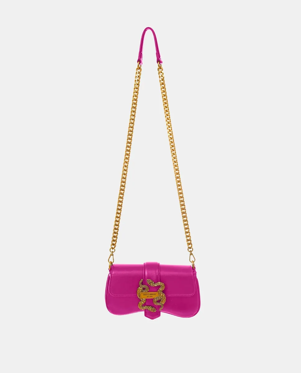 

Маленькая сумка с клапаном Just Cavalli, фуксия