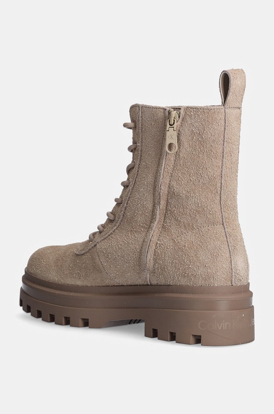 Замшевые ботинки LUGGED LACE ZIP BOOT OXF HR SU Calvin Klein Jeans, бежевый — фото 3