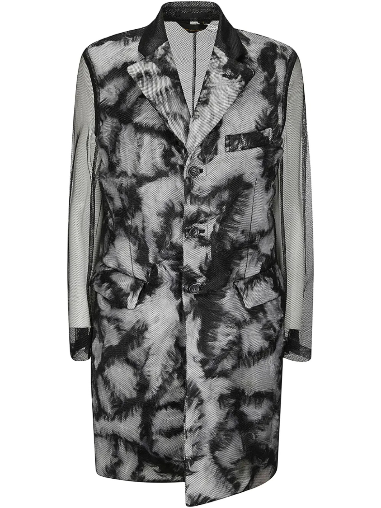 

Однобортное пальто Comme Des Garçons, серый