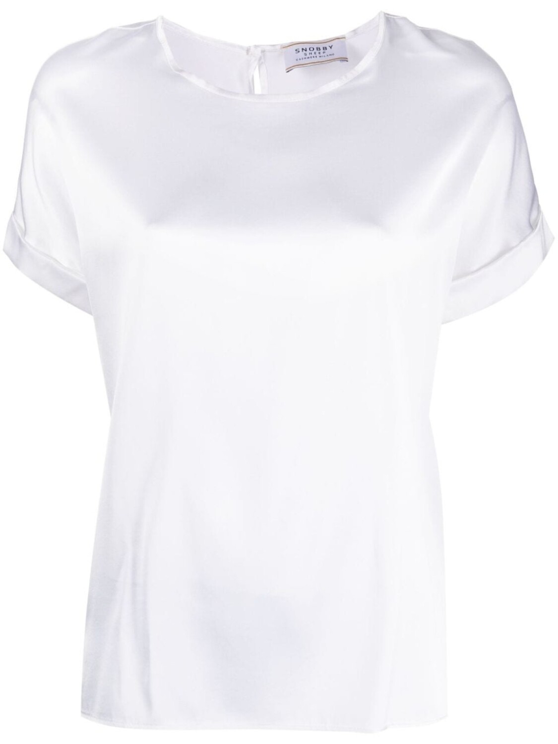 

Wild Cashmere шелковая блузка с короткими рукавами, белый