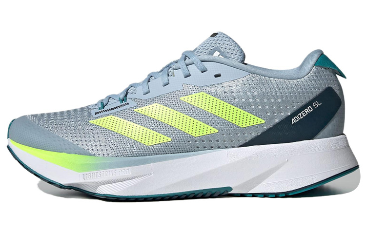 

Кроссовки adidas Women's Adizero SL 'Wonder Blue Lucid Lemon', зеленый