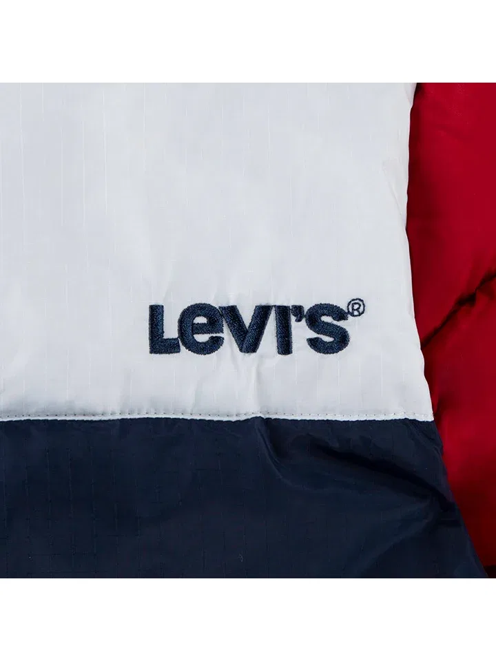 Зимняя куртка, утепленная, Levi's Kids, красный/темно-синий/белый — фото 3