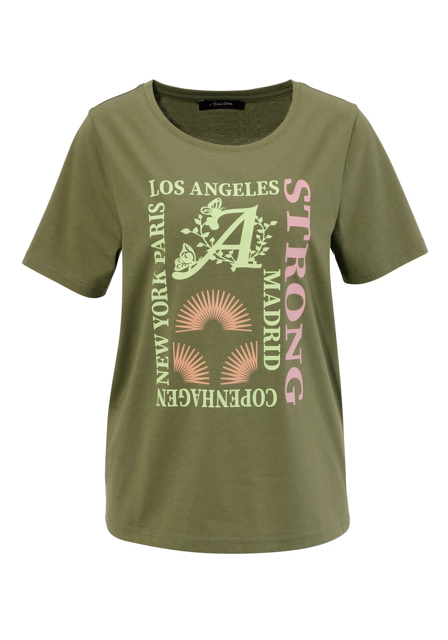 

Футболка Aniston CASUAL, Olive/Light green