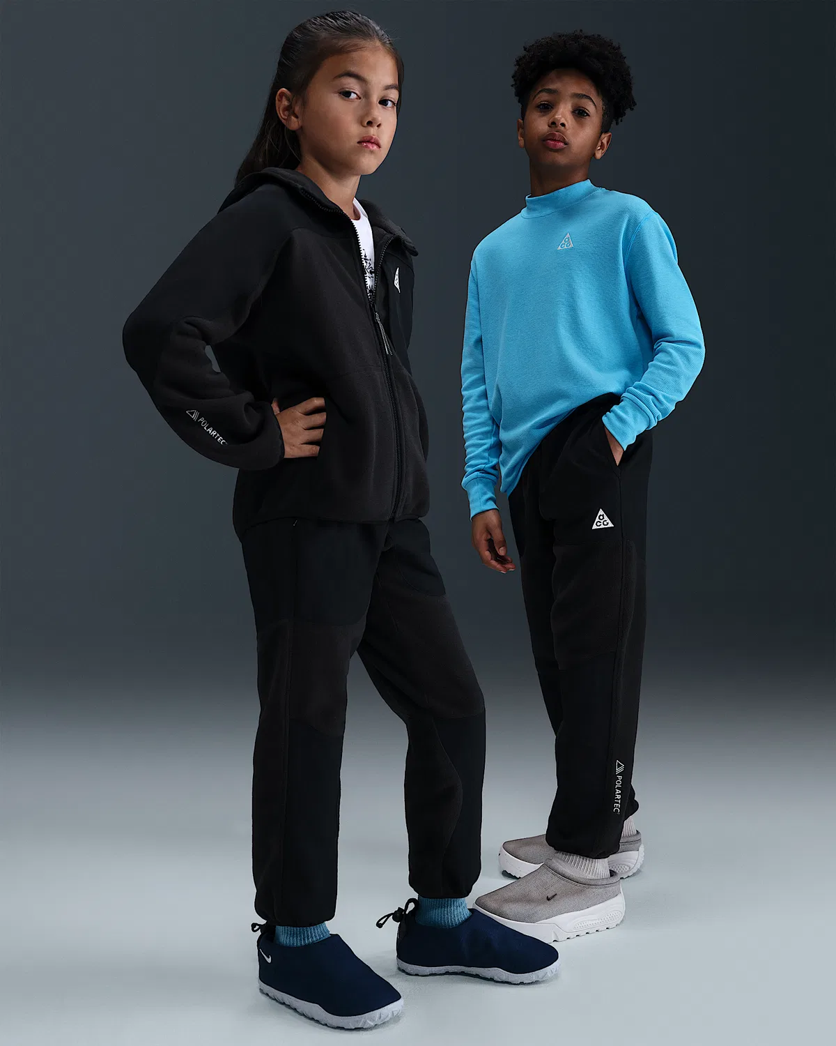 Детские штаны Polartec® Nike ACG "Wolf Tree", Black/Black/Summit White