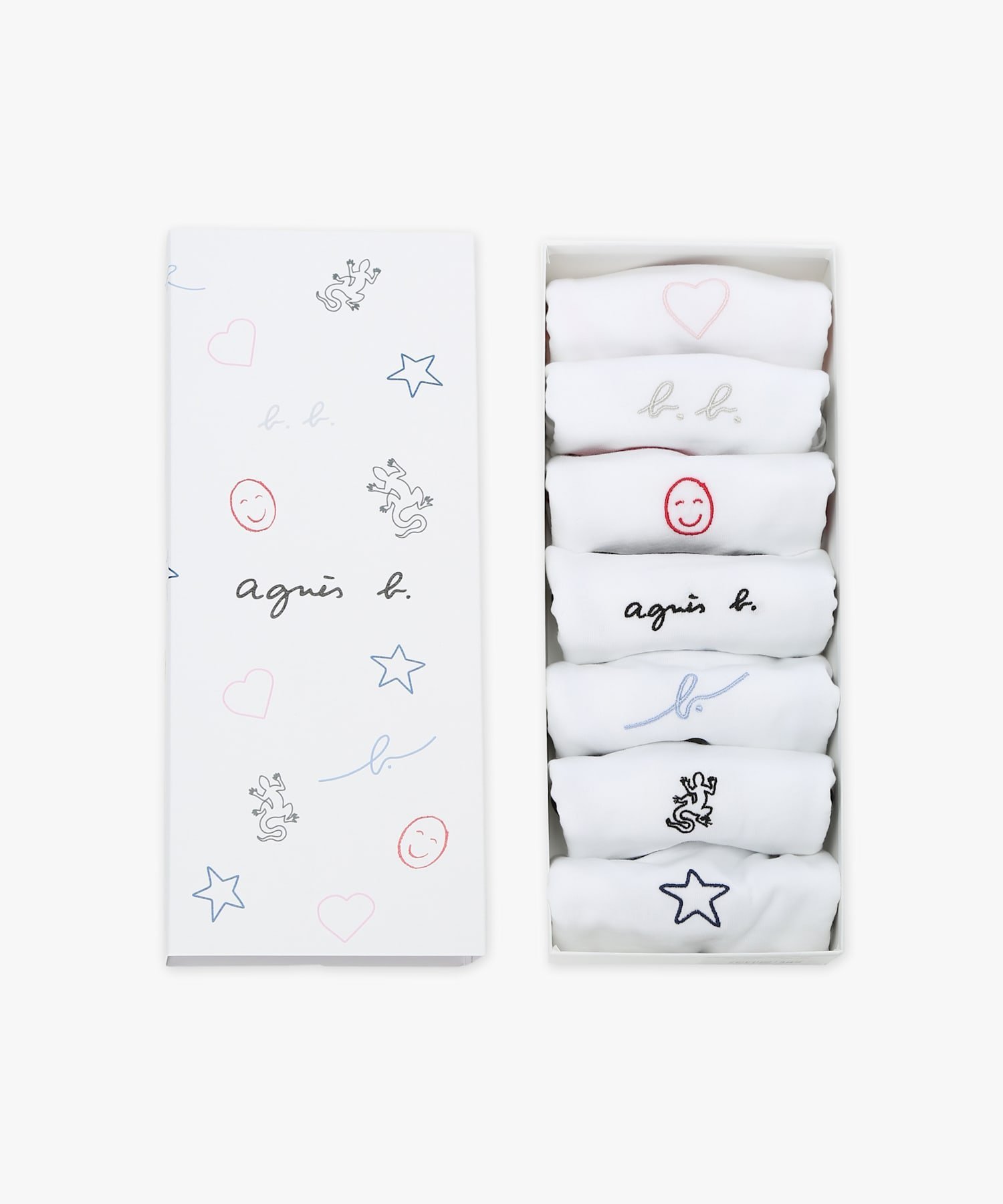 Подарочный набор с вышитым нагрудником Baby Iconic Agnes B. Enfant, multi