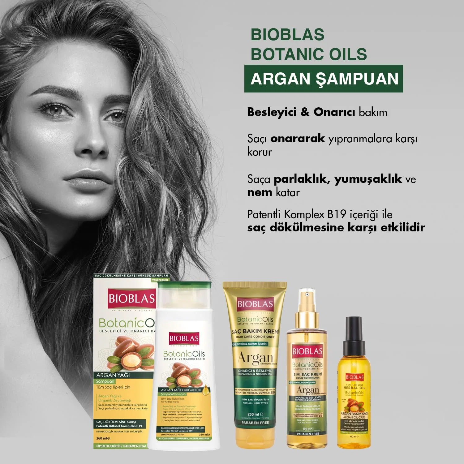 Шампунь BIOBLAS Botanic Oils против выпадения волос с аргановым маслом, 360 мл Bioblas — фото 3