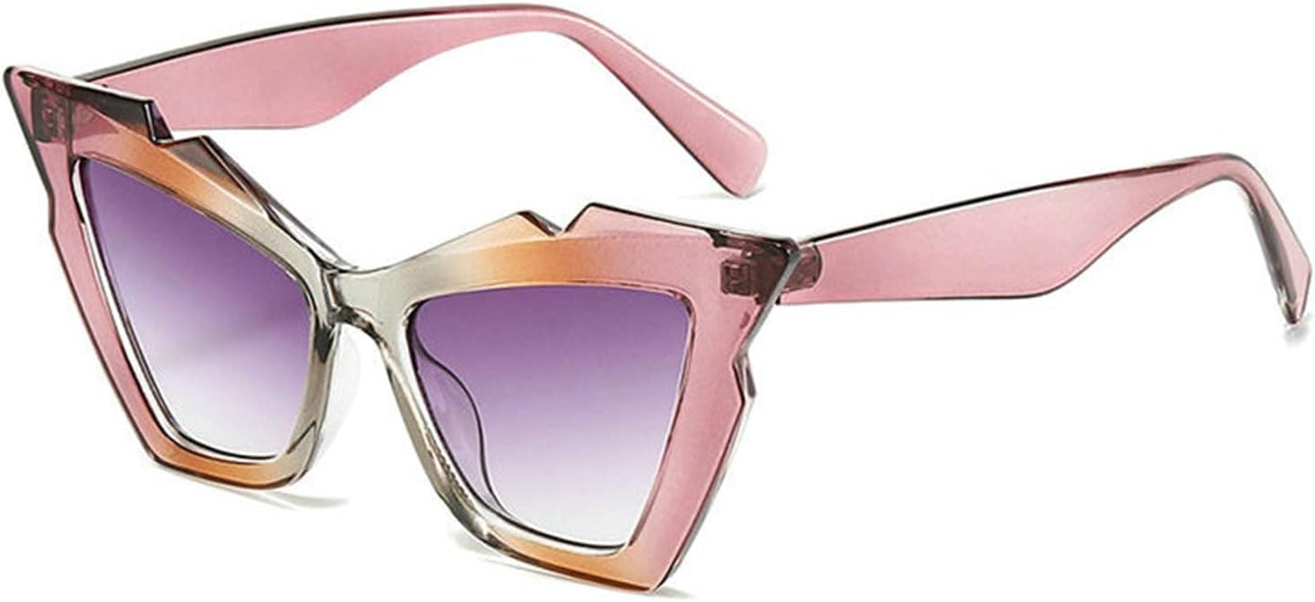 

Солнцезащитные очки в стиле ретро «кошачий глаз» для женщин, защита UV400, маленький треугольник, винтажный шик, ретро-солнцезащитные очки для женщин, черные helena, C5