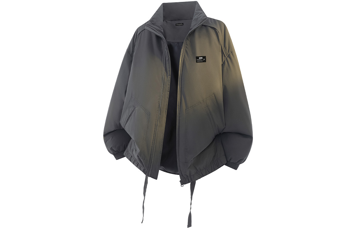 

Пуховик Unisex Stand Collar Thickened ZIAREL, темно-серый[removable logo]