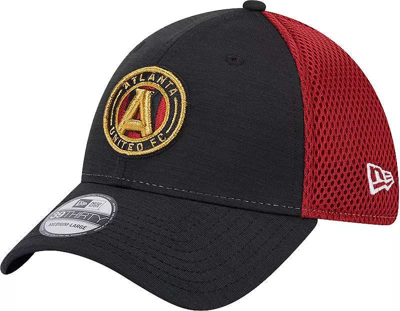 

Красная эластичная кепка New Era Adult Atlanta United 39Thirty Gameday