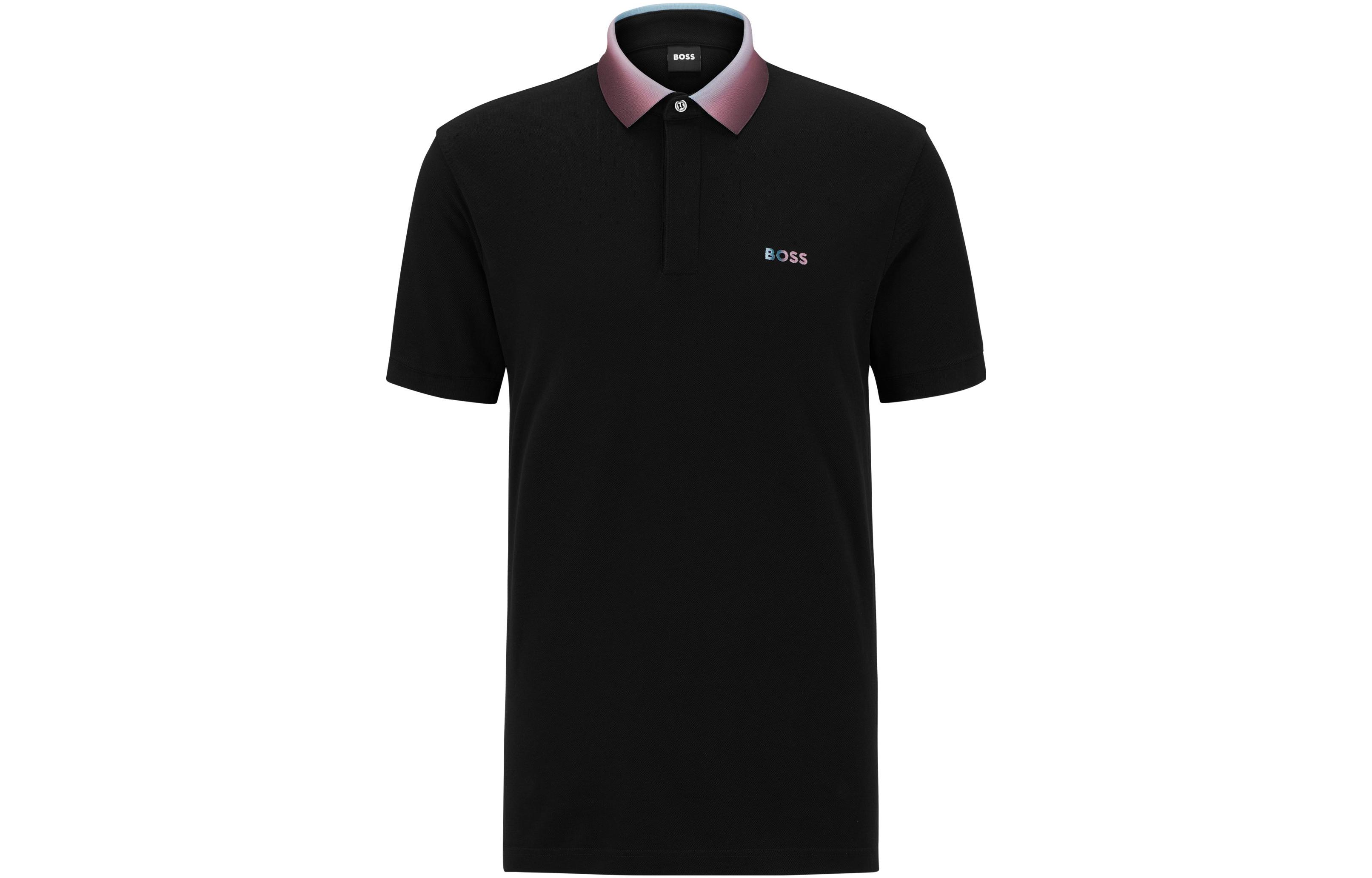 

HUGO BOSS Мужская поло с вышитым логотипом SS23 Black, Черный, HUGO BOSS Мужская поло с вышитым логотипом SS23 Black