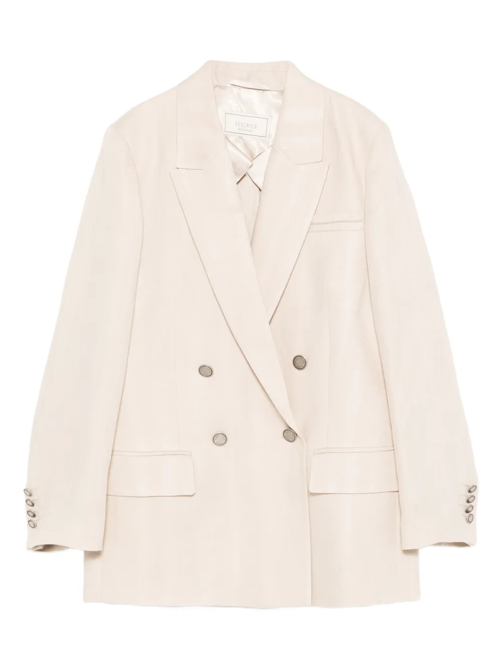 

Двубортный пиджак Peserico, нейтральный