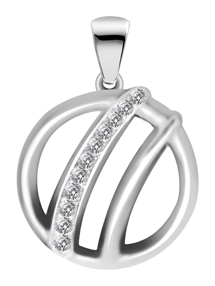 

Adeliás Женский кулон из серебра 925 пробы с кубическим цирконием в серебряной оправе