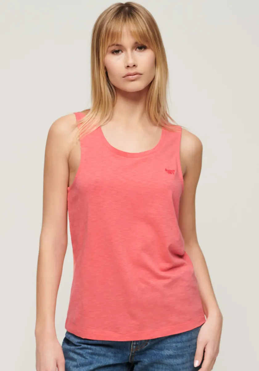 

Майка Superdry "SCOOP NECK TANK", коралловый