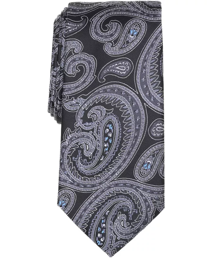 

Мужской галстук Hampshire с принтом пейсли Club Room, черный