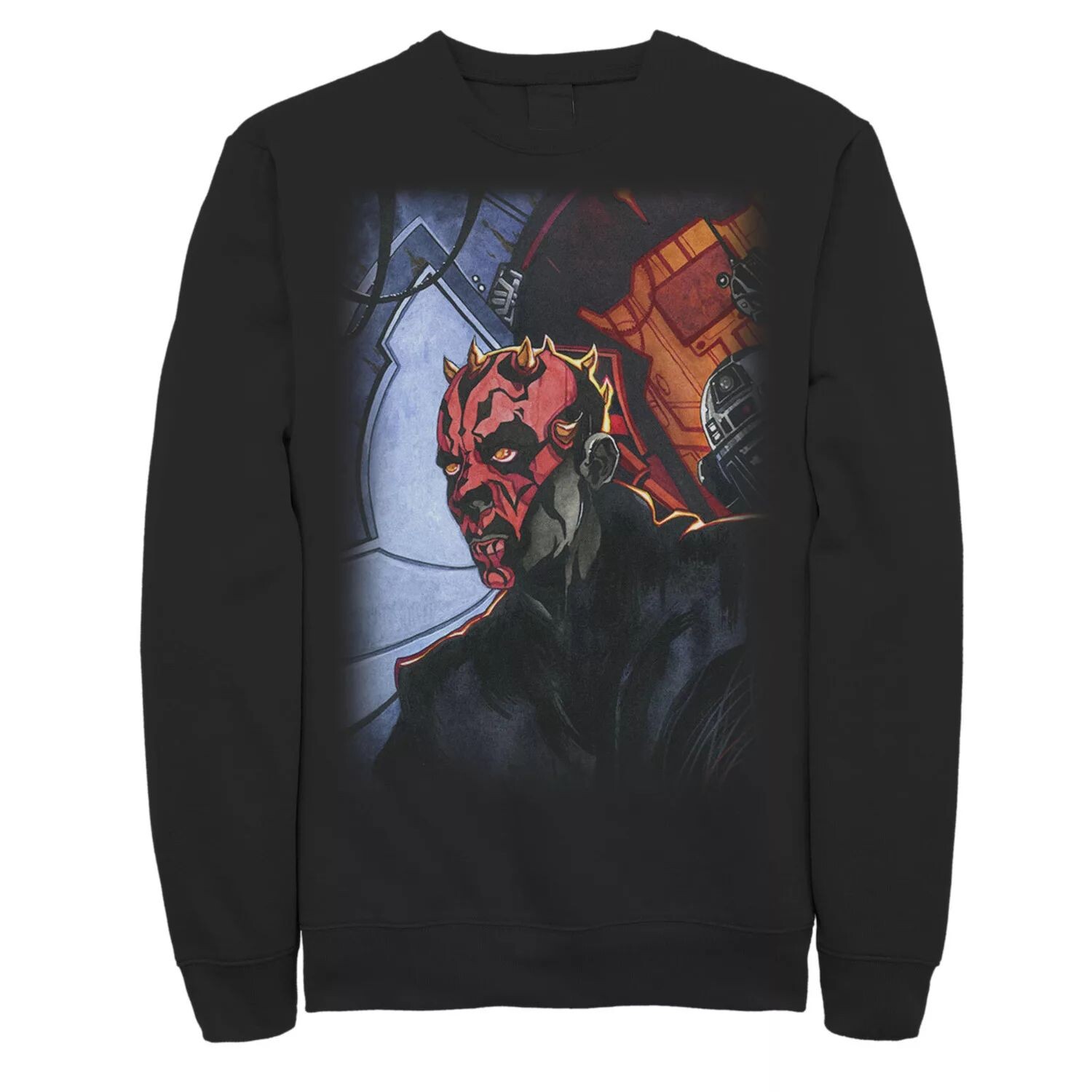 

Мужской флисовый пуловер с рисунком Darth Maul Returns Star Wars
