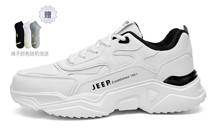 

Кроссовки JEEP SPIRIT Chunky Sneakers Men Low-top, черный/оранжевый/красный