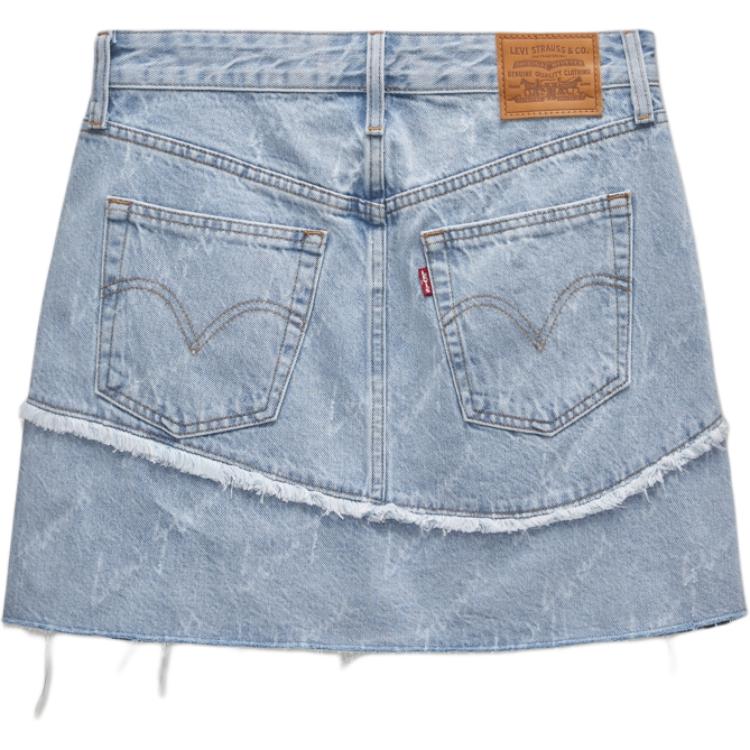 Levis Джинсовая юбка-шорты levi's для женщин светло-голубой — фото 2