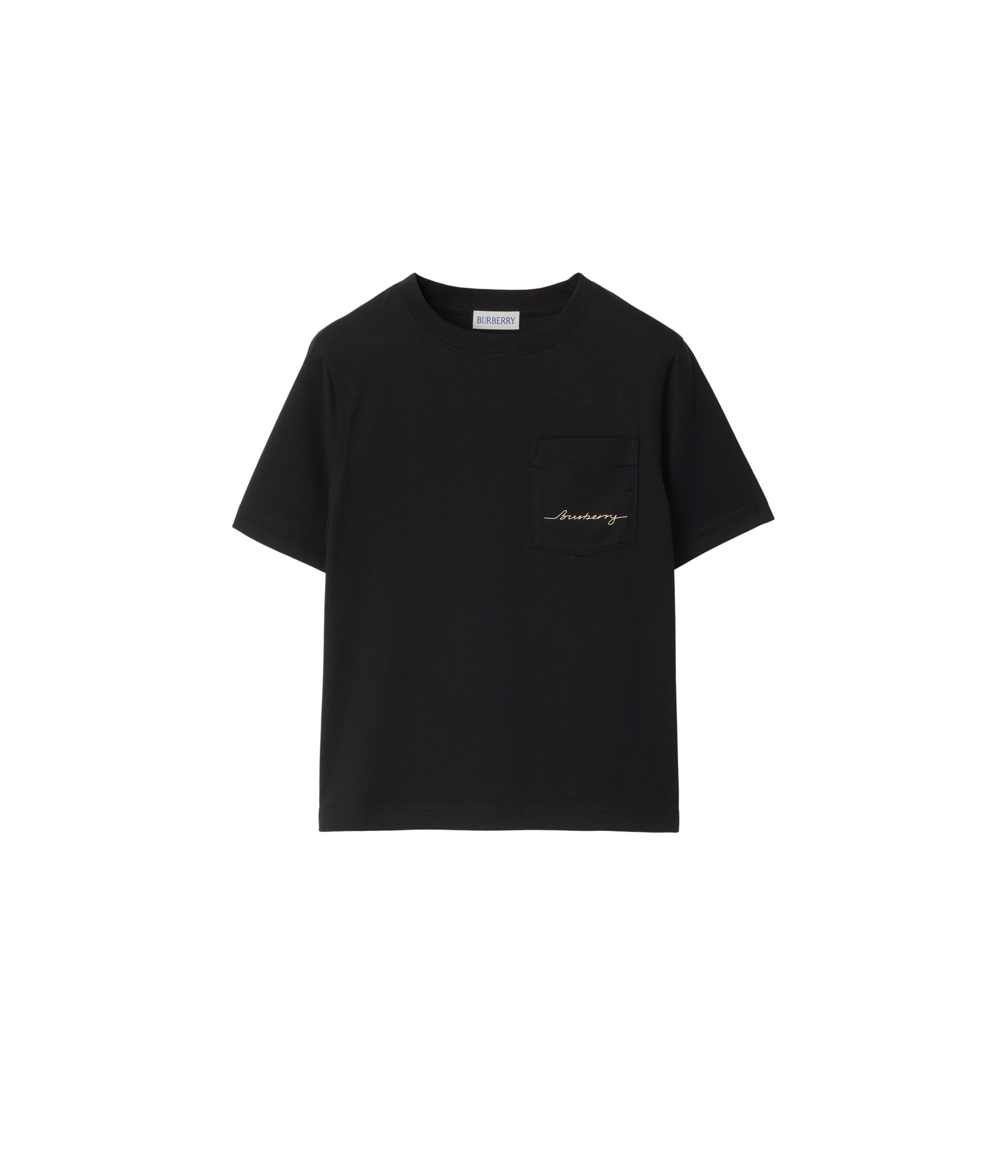 

Футболка Burberry Kids Cedar Logo Script T-Shirt, черный