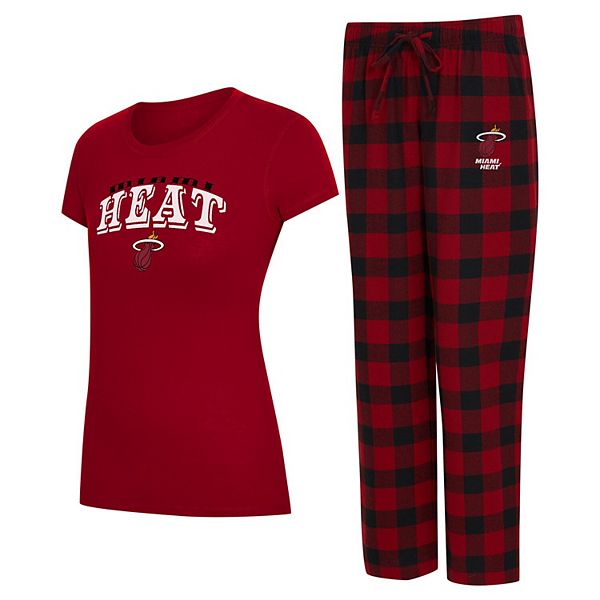 

Женский комплект пижамы flannel pj set concepts sport red/black miami heat avondale Unbranded