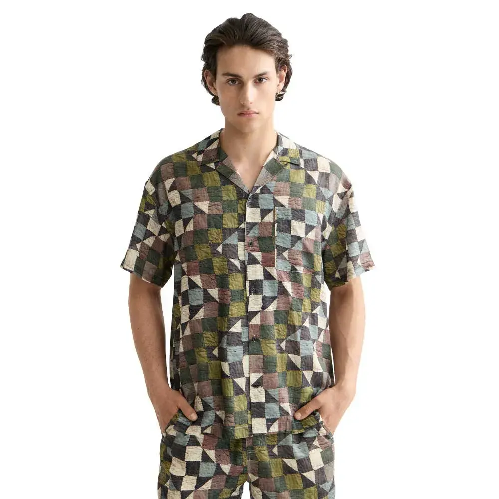 

Рубашка с коротким рукавом Scotch & Soda Printed Tencel, зеленый